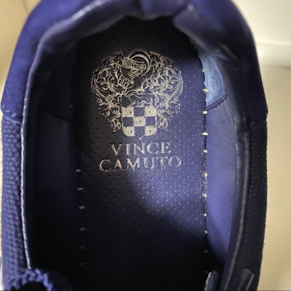 Vince Camuto - Navy Platform Tennis Shoes - W 7 - Picture 5 of 7